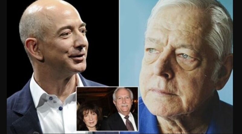 Jeff bezos and his biological father and his mother and step-father
