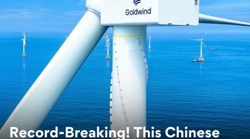 Chinese Company Installed The World's Largest Wind Turbine Within 24 Hours